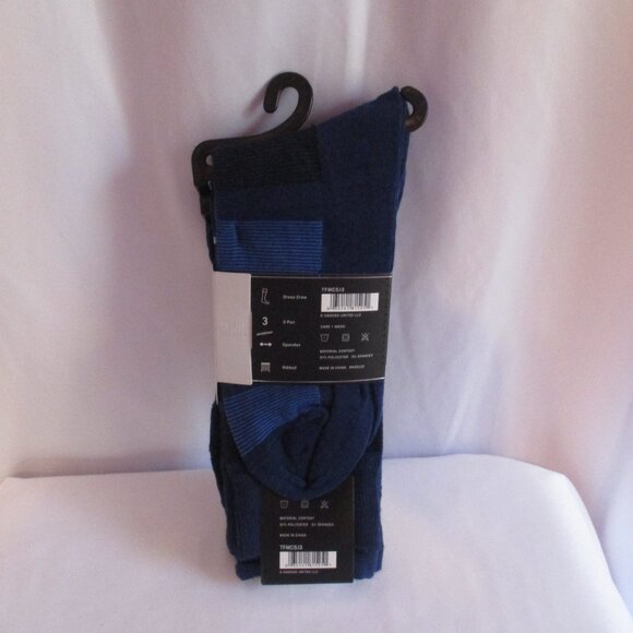 3 Pairs TRU FIT MEN'S Pattern Dress Socks Shoe Sizes 10-13 - Picture 2 of 3